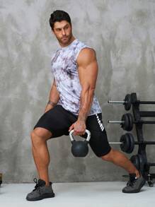 Hombres Top tank de tie dye - Multicolor - Ver 7