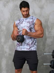 Hombres Top tank de tie dye - Multicolor - Ver 8