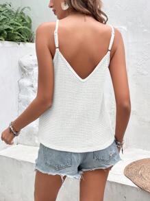 SHEIN VCAY Geo Tape Panel Cami Top