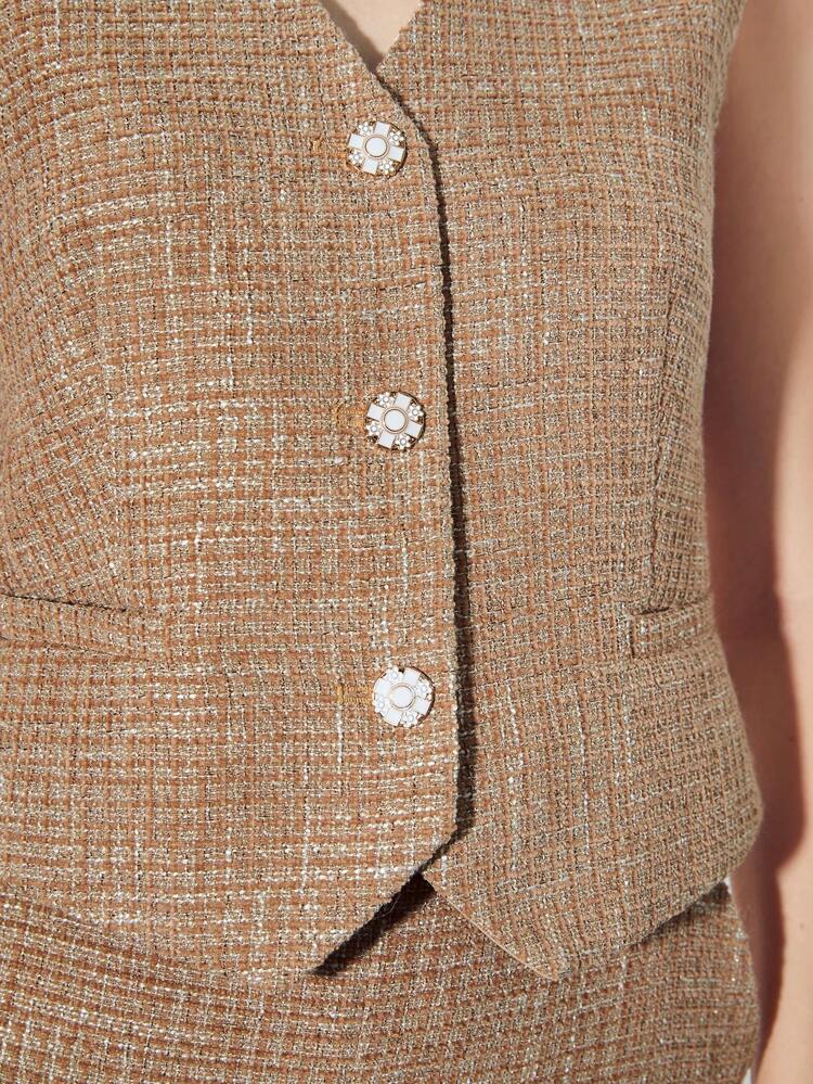 TWEED POCKET WAISTCOAT