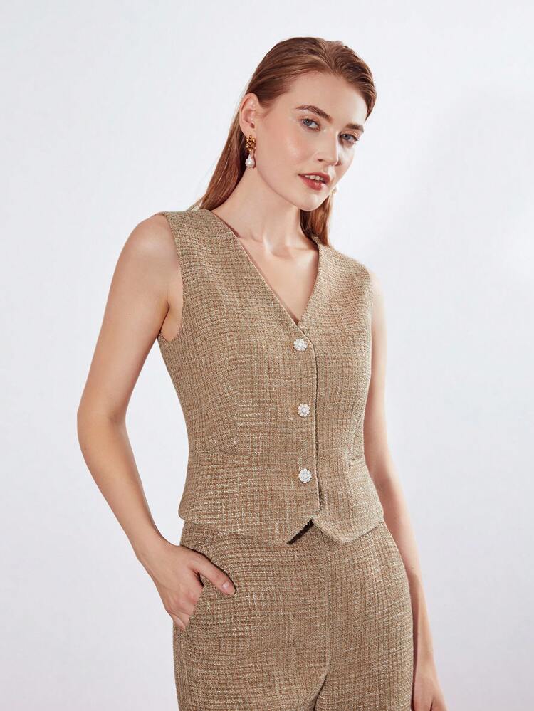 TWEED POCKET WAISTCOAT