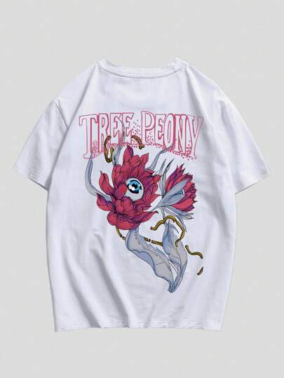 Street Life Guys Floral & Letter Graphic Tee