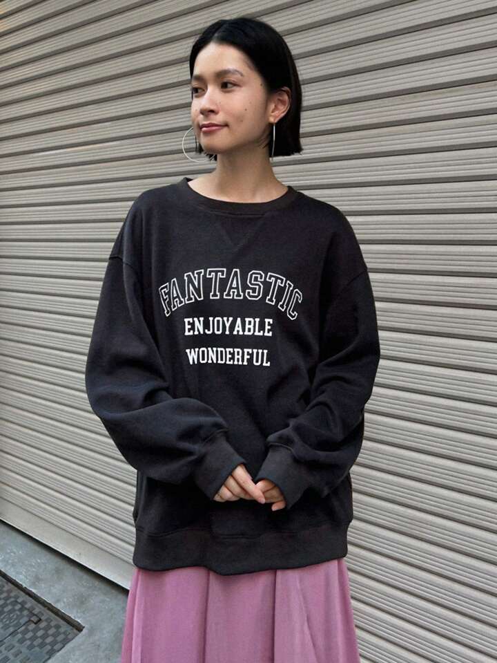 DAZY 文字グラフィック ドロップショルダー ドローストリング Tシャツなし DAZY 文字グラフィック ドロップショルダー ドローストリング T