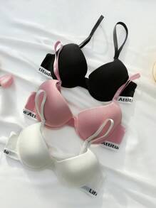 3pcs Băng Letter Áo ngực đẩy - Nhiều màu - Xem 6