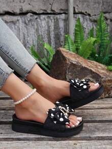 時尚和多用途拖鞋適用於戶外夏天穿戴 - 黑色 - 查看 3