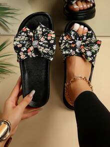 Dày Đế Dép đi trong nhà , Đúng mốt Và Linh hoạt Đối với Các hoạt động ngoài trời In Mùa hè - màu đen - Xem 2