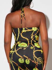 Slaydiva In Dây chuyền Ca-vát Backless Áo hai dây - Nhiều màu - Xem 2