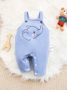 SHEIN 男嬰大象印花連身褲