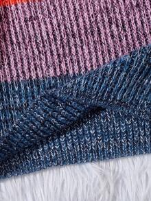 SHEIN Chica preadolescente Jersey de color combinado - Multicolor - Ver 6