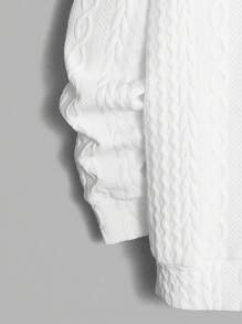 GENTILAND 男士字母補丁細節運動衫 - 白色 - 查看 3