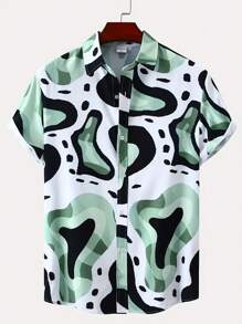 Manfinity Homme Men Allover Print Shirt - Multicolor - View 2