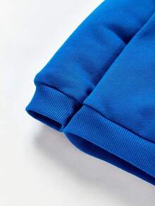 Cozy Pixies Baby Boy Slogan Graphic Sweatshirt & Flap Pocket Sweatpants - Multicolor - View 14