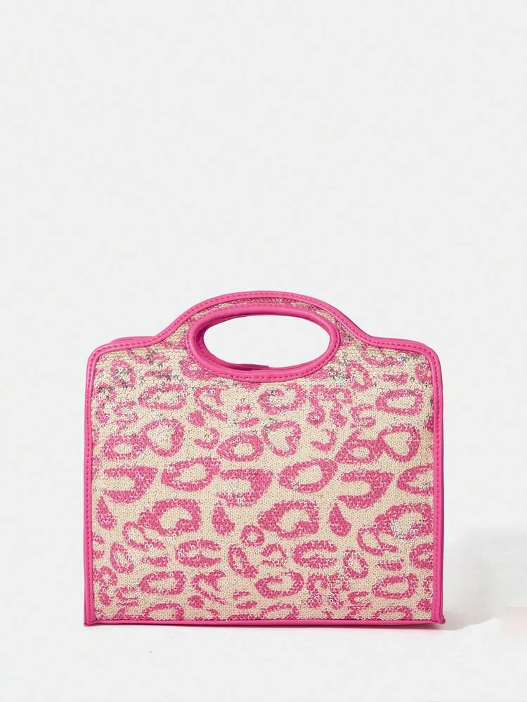 Medium Satchel Bag Graphic Contrast Binding