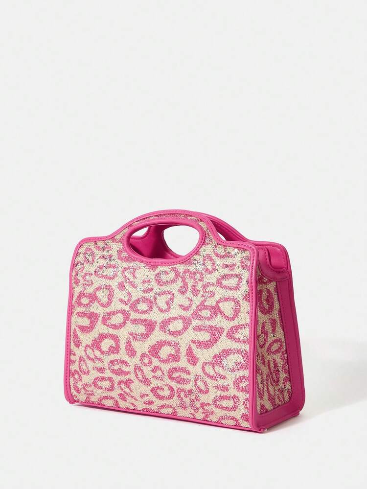 Medium Satchel Bag Graphic Contrast Binding