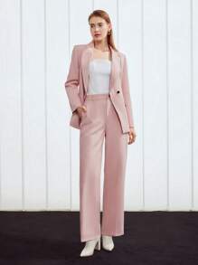 MOTF PREMIUM PRESS-CREASE SUIT TROUSERS - Dusty Pink - View 4