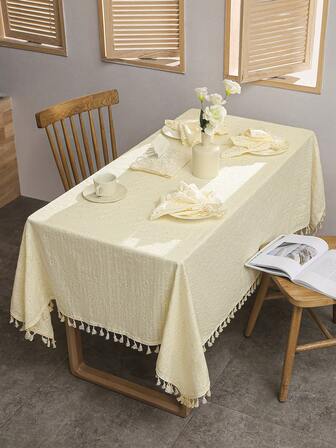 1入組小雛菊印花設計餐巾適用於家庭裝飾用品