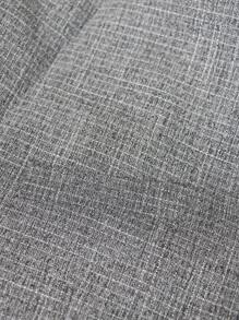 Men Lapel Collar Button Front Blazer - Black - View 4