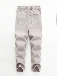 Tween Boy Ripped Jeans - Khaki - View 2