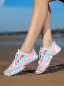 女性軟底,防滑,透氣,休閒,戶外游泳,涉水,垂釣,遠足,海灘,健身,流行鞋 - 彩色 - 查看 4