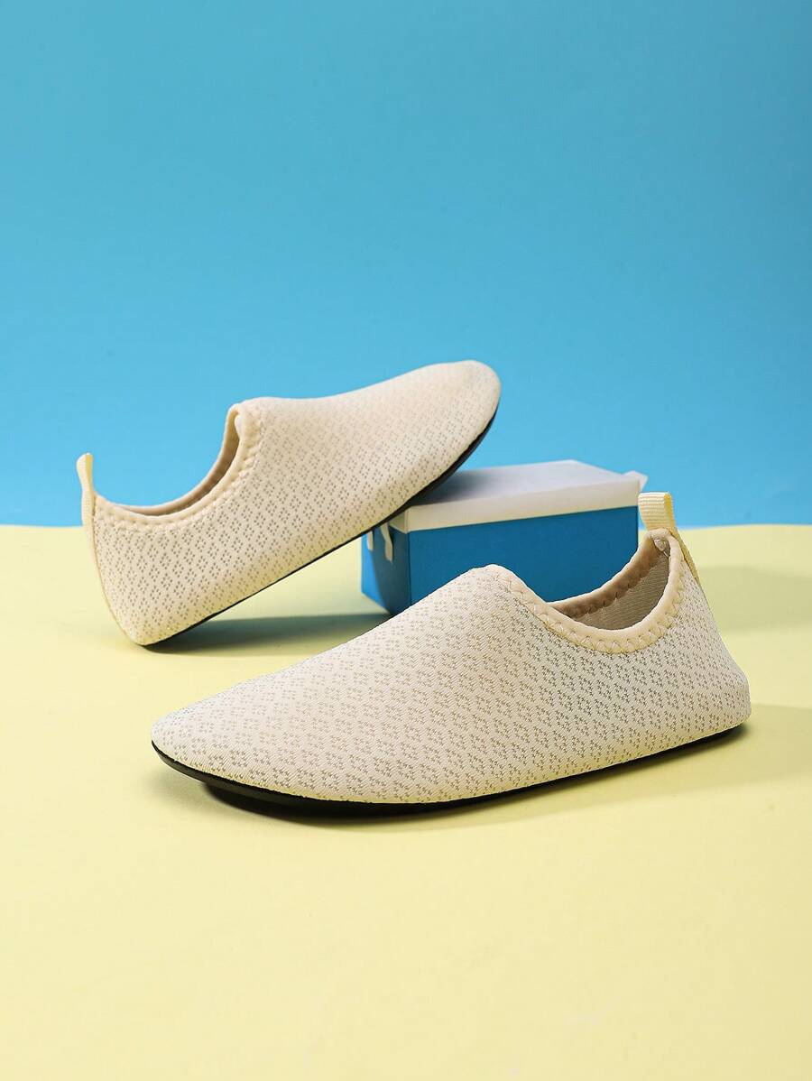 Zapatillas de agua para niños unicolor playa - Beis - Ver 1