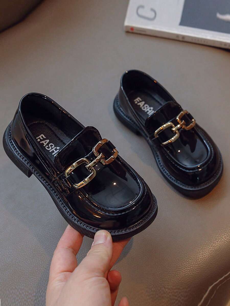 孩子們的彈簧和夏天時尚休閒舒服的平底鞋 - 黑色 - 查看 1