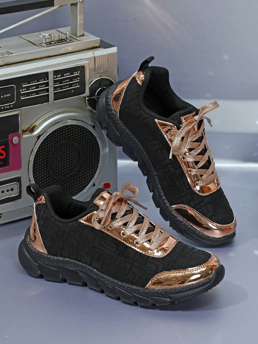 時尚閃爍低幫透氣&舒服的競技鞋適用於兒童步行