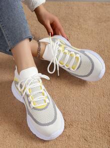 女士透氣防滑戶外運動鞋，多色女式公路跑鞋 - 彩色 - 查看 2