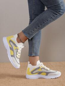 女士透氣防滑戶外運動鞋，多色女式公路跑鞋 - 彩色 - 查看 4