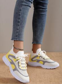 女士透氣防滑戶外運動鞋，多色女式公路跑鞋 - 彩色 - 查看 5