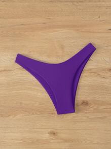 素色高衩泳衣下裝 - 紫羅蘭色 - 查看 5