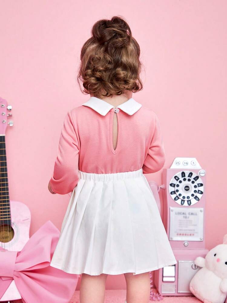 Baby Girl Letter Graphic 2 In 1 Dress