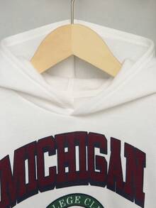 SHEIN 男童字母图案撞色卫衣 - 彩色 - 查看 4