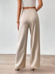 Chiquease High Waist Wide Leg Suit Trousers