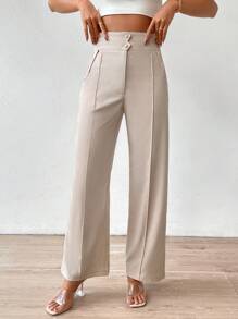 Chiquease High Waist Wide Leg Suit Trousers