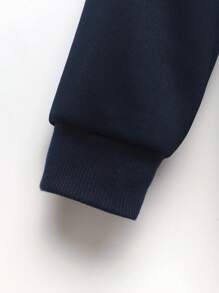 SHEIN 男小童格紋印花連帽花呢外套 - 彩色 - 查看 3