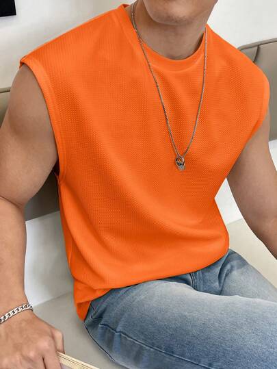 SWAVVY Men Solid Tank Top
