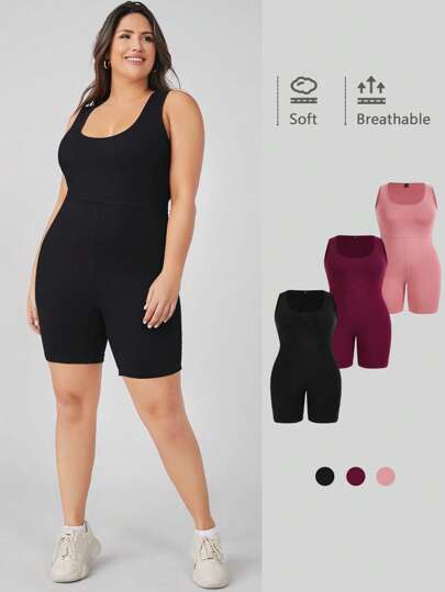 SHEIN BASICS Mono de cuello redondo