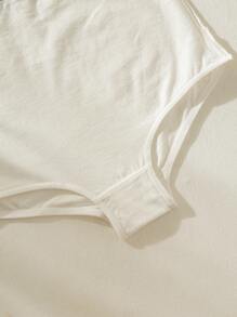 3pcs Letter Tape Waist Shortie Brief Sports - Black - View 8