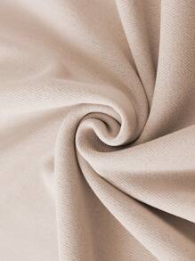 Manfinity Hypemode Camiseta de manga corta holgada con estampado de torre y eslogan, informal, regalo para novio - Albaricoque - Ver 3