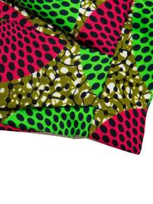 Circle Print Flare Skirt - Multicolor - View 4