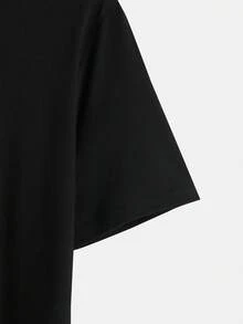 Manfinity Homme Men Slogan Graphic Tee & Shorts - Black - View 5