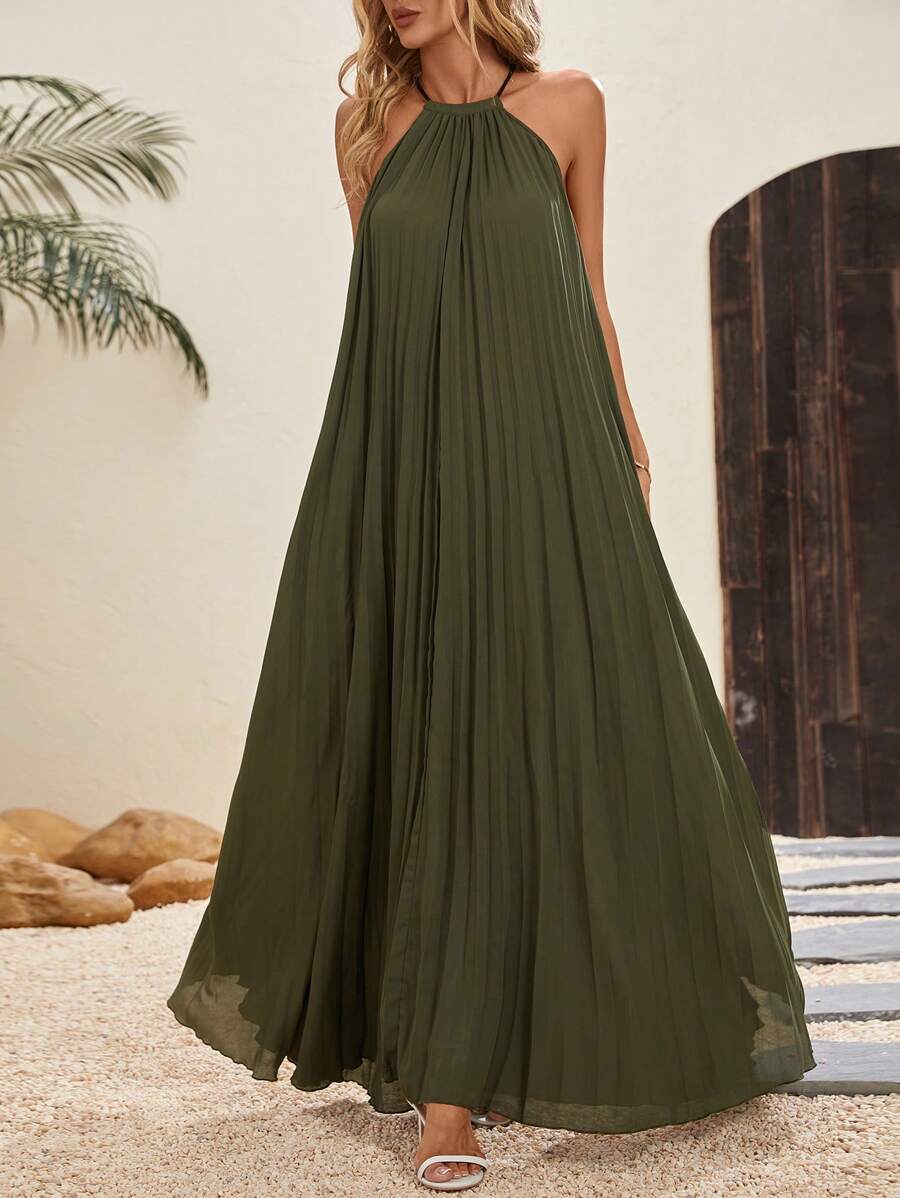 shein-clasi-solid-pleated-detail-halter-neck-cami-dress-shein-usa