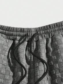 GENTILAND 男士腰部抽繩衛褲 - 灰色 - 查看 3