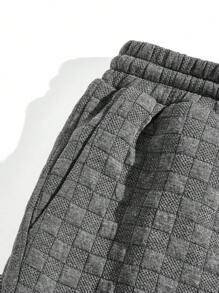 GENTILAND 男士腰部抽繩衛褲 - 灰色 - 查看 4