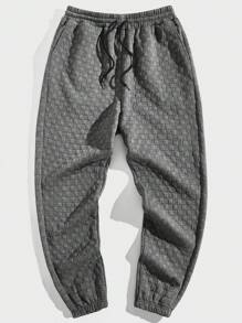 GENTILAND 男士腰部抽繩衛褲 - 灰色 - 查看 5