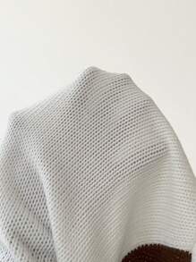 SHEIN Essnce Colorblock Drop Shoulder Cardigan - Multicolor - View 3