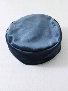 女嬰蕾絲拼接泡泡袖連衣裙附帽子 - 藏蓝色 - 查看 3