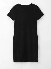 Đầm Gái Hoa Giải trí - màu đen - Xem 2