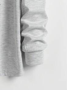 GENTILAND 男士建築物和標語圖案T恤 - 淺灰色 - 查看 5