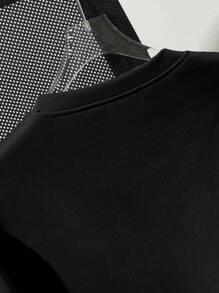 Claim Dot Áo thun nam họa tiết dập nổi trơn vai trễ - màu đen - Xem 3